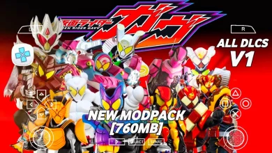 Photo of Kamen Rider Gavv V1 PSP ISO Mod + HD Textures + SaveData
