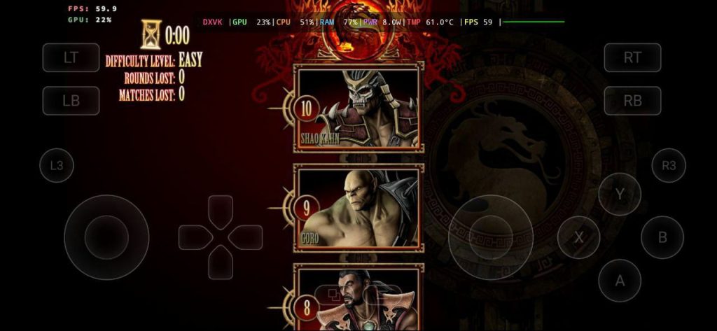 ​Mortal Kombat Komplete Edition Android Gameplay GameHub Emulator